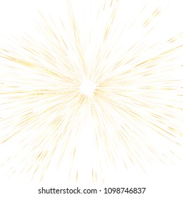Star burst, gold light rays and dot scattered glitter texture abstract background vector illustration