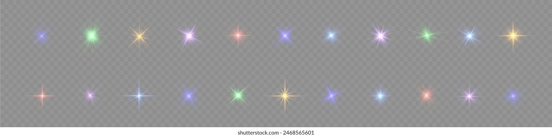 Estrella estalló con luz, rayos de sol blancos.	