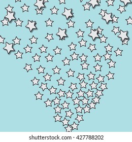 Star Burst on Blue