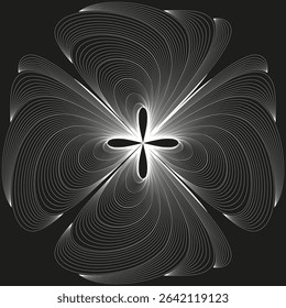 Star burst pattern. Bright vector explosion. Radial light rays. Energy flash design.