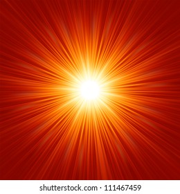 Star burst red and yellow fire. EPS 8 vector file included