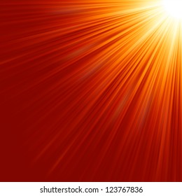 Star burst red and yellow fire. EPS 8 vector file included