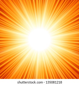 Star burst red and yellow fire. EPS 8 vector file included