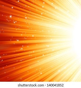 Star burst red and yellow fire. EPS 8 vector file included