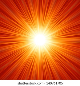 Star burst red and yellow fire. EPS 8 vector file included