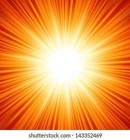 Star burst red and yellow fire. EPS 8 vector file included