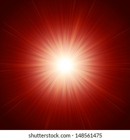 Star burst red and yellow fire. EPS 10 vector file included