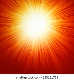 Star burst red and yellow fire. EPS 10 vector file included