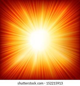 Star burst red and yellow fire. EPS 10 vector file included