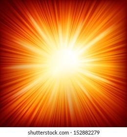 Star burst red and yellow fire. EPS 10 vector file included