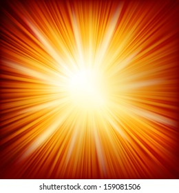 Star burst red and yellow fire. EPS 10 vector file included