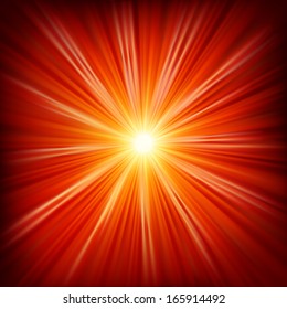 Star burst red and yellow fire. EPS 10 vector file included