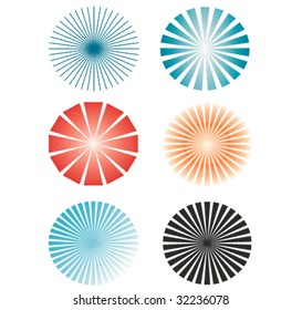 Star burst shapes