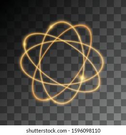 Star burst with sparkle isolated. Glow light effect with rays. Vector illustration. - Vector