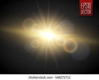 Star burst with sparkles. Vector illustration