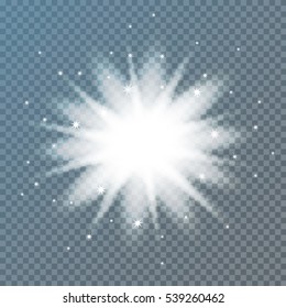Star burst with sparkles.Vector illustration EPS 10.