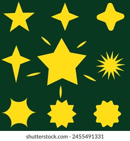 Star burst sticker vector set. Stars collection. Star icons. Starburst flower sale badge. Star blank label, stickers emblem. Shine symbol illustration. Sun ray frames, quality signs, sale icon