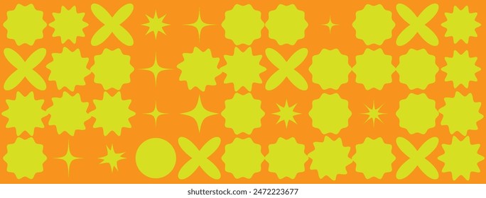  Star burst sticker vector set. Stars collection. Star icons. Starburst flower sale badge. Star blank label, stickers emblem. Shine symbol illustration. Sun ray frames, quality signs, sale icon