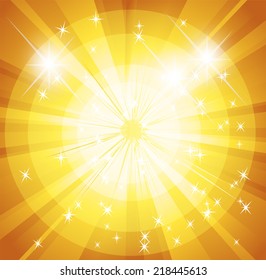 Star burst and sunbeam background