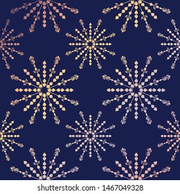 star burst toile inspired pattern design in navy