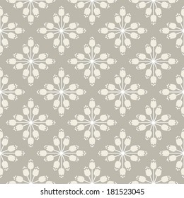 Star Burst Tulip Pattern in Grey