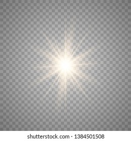 
Star burst with. Glow light effect with rays and shine particles. vector illustration eps 10.
