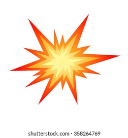 Star Bursting Boom.Comic Book Explosion. Hand Drawn Vector Illustration