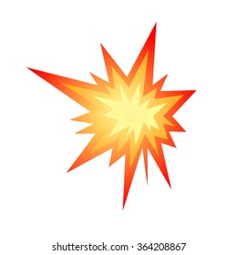 Star bursting boom.Comic book explosion. Hand drawn vector illustration
