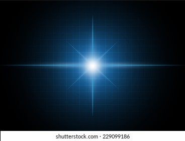 star bust with grid abstract  background vector
