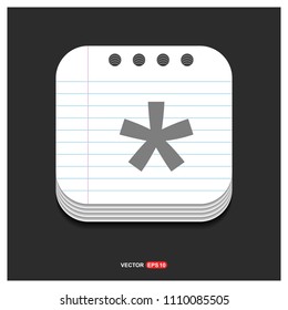Star Button Icon - Free vector icon