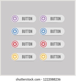 Star Button Icon - Free vector icon