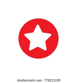 Star button icon vector illustration on white background