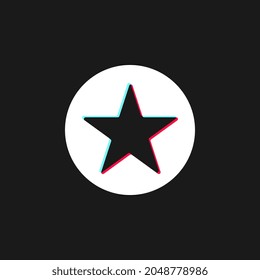 Star button, social media modern design button