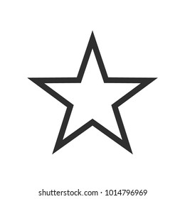 Star button vector icon