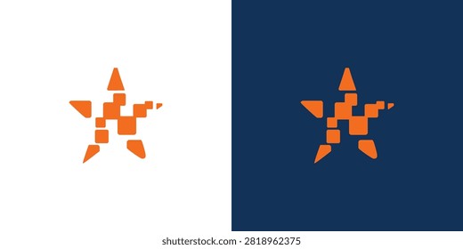 The Star byte logo design is unique and modern.