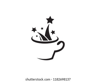 Star Cafe Logo Template Design Vector, Emblem, Concept Design, Creative Symbol, Icon
