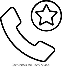 star call phone mobile calling Outline