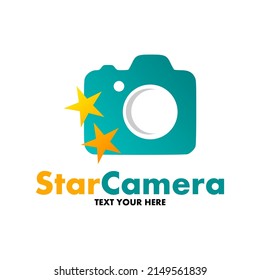 Star Camera Logo Template Illustration