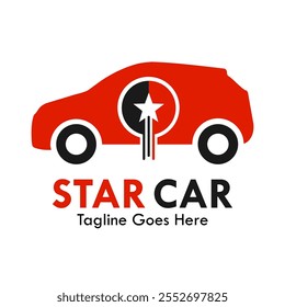 Star car design logo template illustration