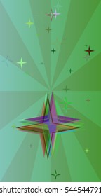 star and card of current motion