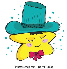 Star cartoon illustration vector