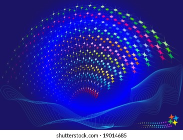 Star celebration background