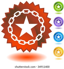 star chain con badge