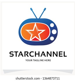 Star Channel Logo Design Template Inspiration