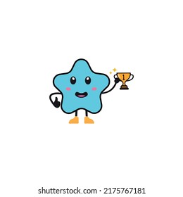 Star character design vector image, Wining Moment Illustartion