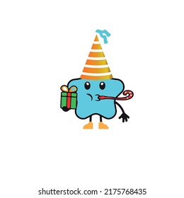Star character design vector image,Birthday celebartion Gift illustration 
