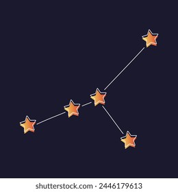 Star Chart With Five Stars