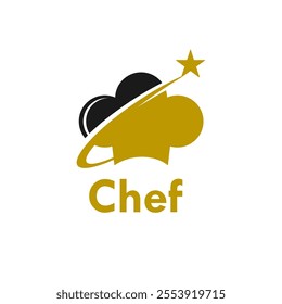 Star Chef design logo template illustration