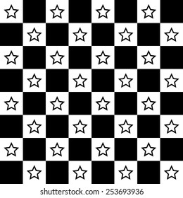 Star chessboard ?background icon great for any use. Vector EPS10.