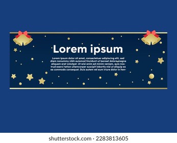 Star Christmas Astronomy banner lowerthird card poster Design